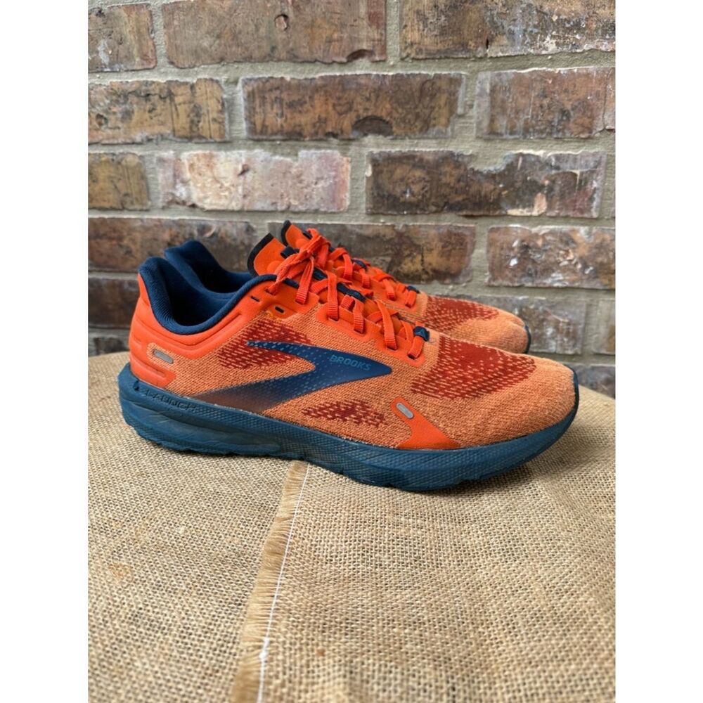 Brooks Launch 9 Men’s Running Shoes Sneakers size 10 Orange Blue